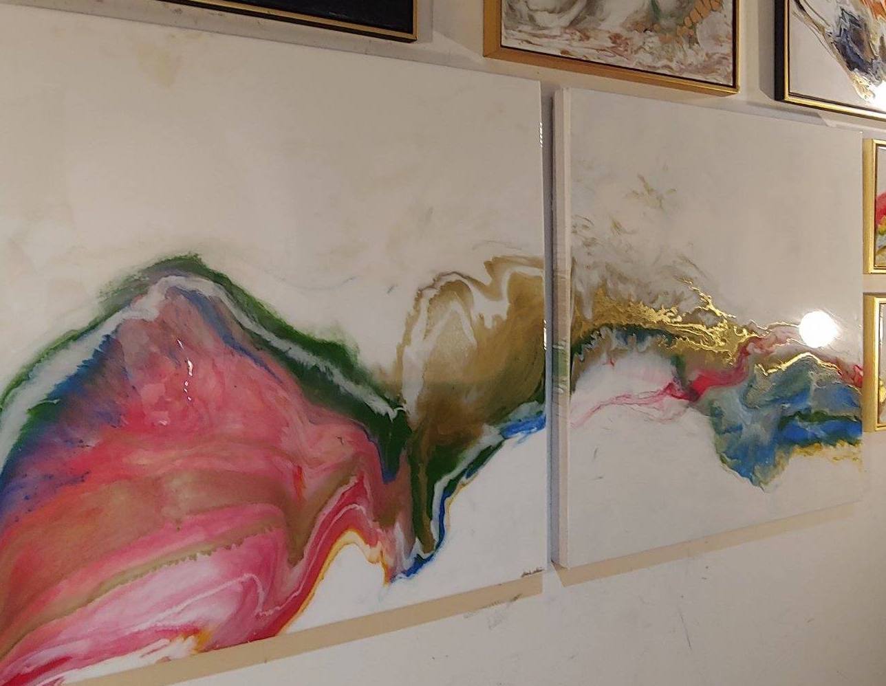 Resin Happiness Dyptich